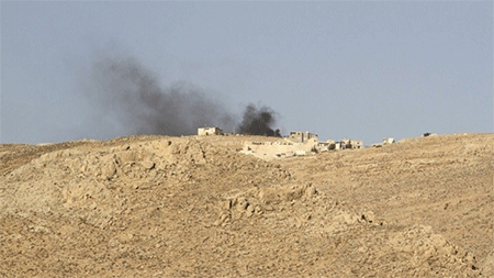el impacto de un misil cerca de la frontera con Siria